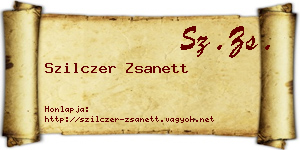 Szilczer Zsanett névjegykártya