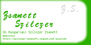 zsanett szilczer business card